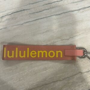 Lululemon pink key chain